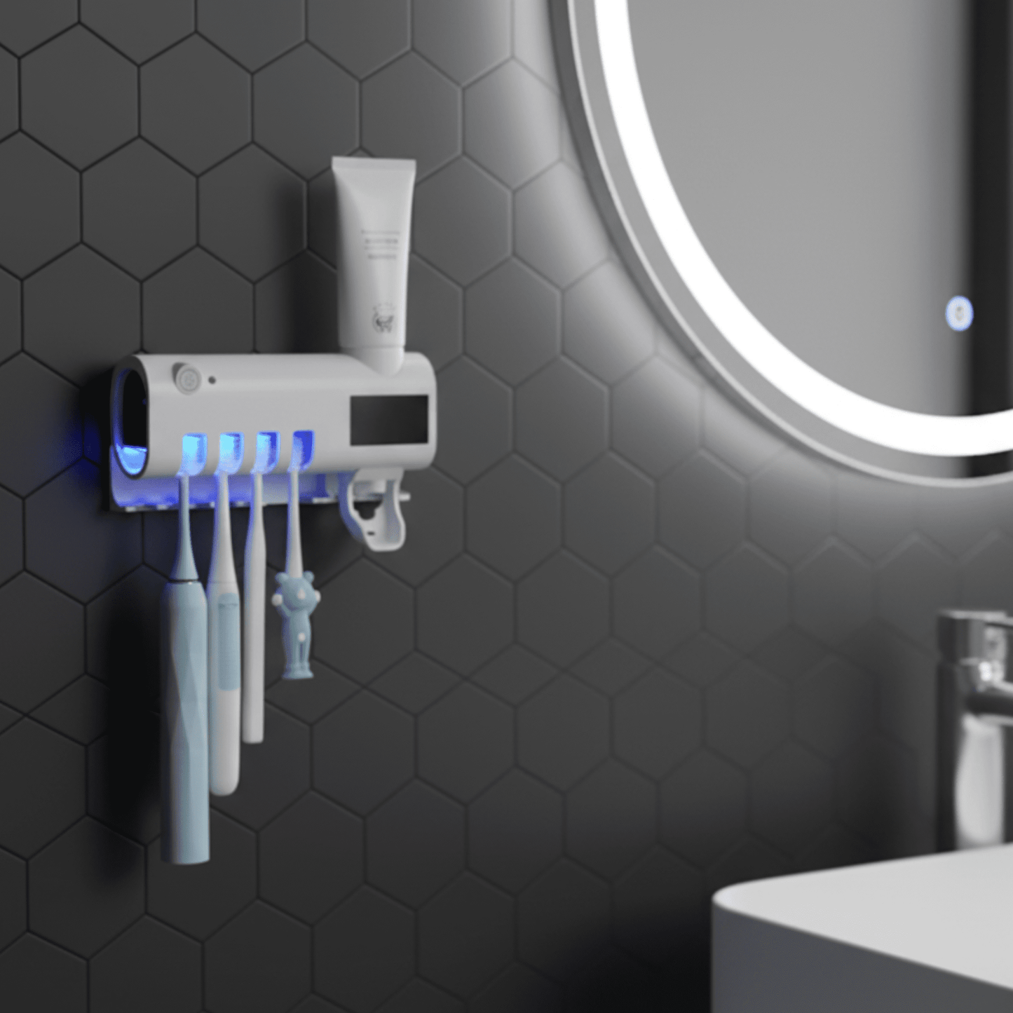 Soporte cepillos esterilizador UV