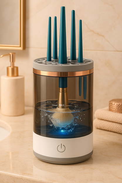 LIMPIADOR DE BROCHAS MAQUILLAJE ELÉCTRICO