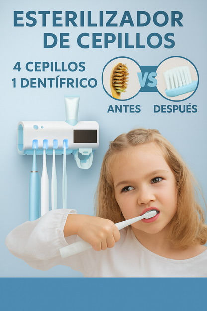 Soporte cepillos esterilizador UV